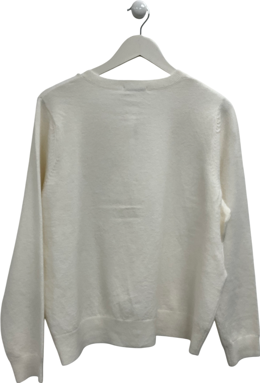 TU White Cream Crew Neck Cardigan UK 18