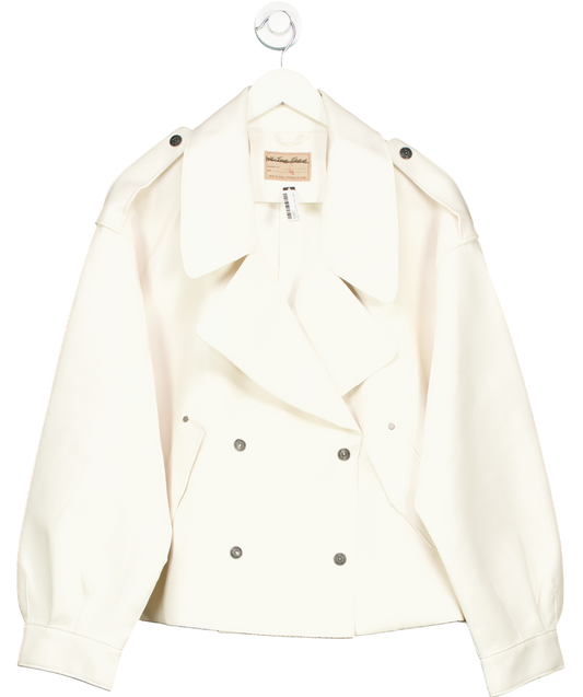 Free People White We The Free - Alexis Vegan Leather Jacket UK XL