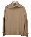 DEMELLIER LONDON Beige Light Camel Cashmere Merino Knit Sloan Jumper UK XS/S