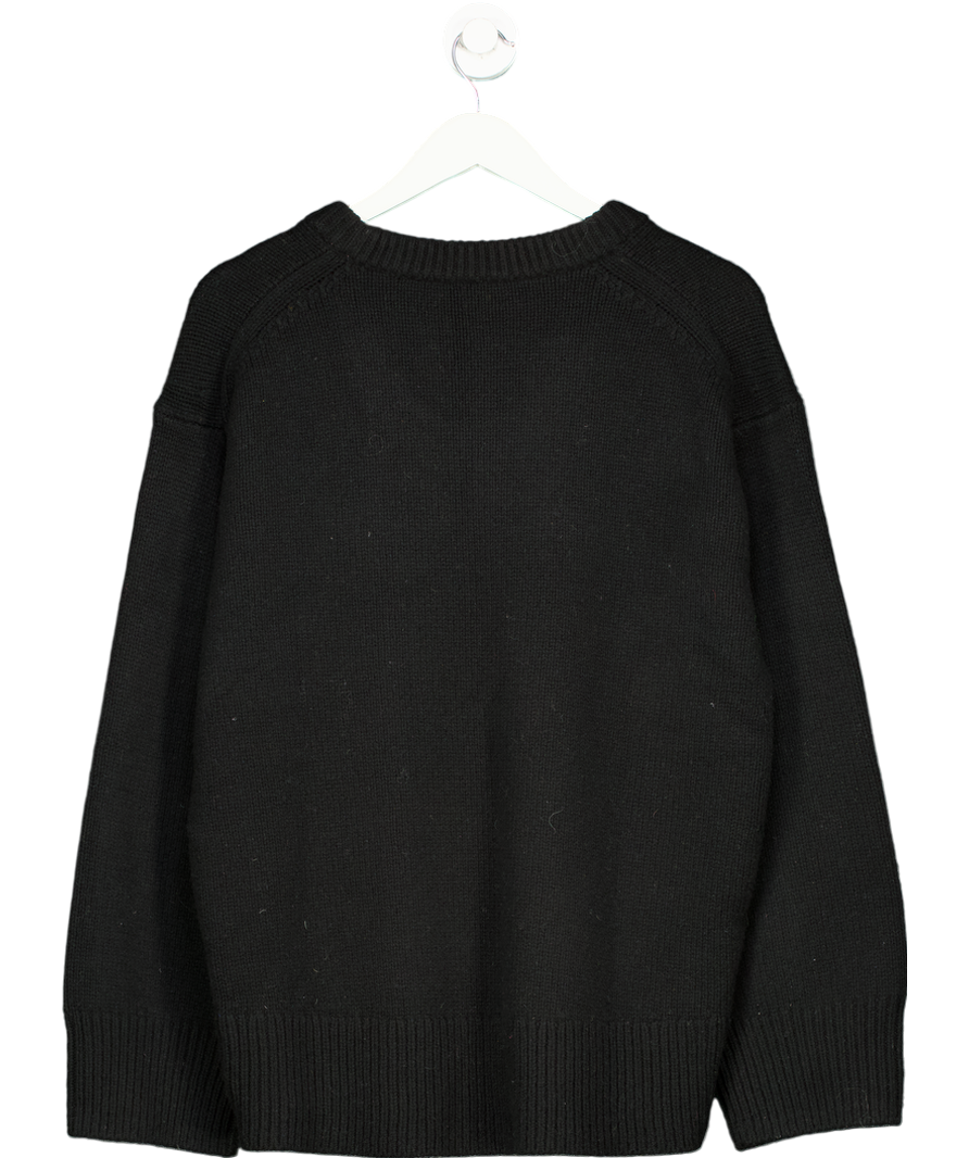 Arket Black Oversized Wool Jumper UK S