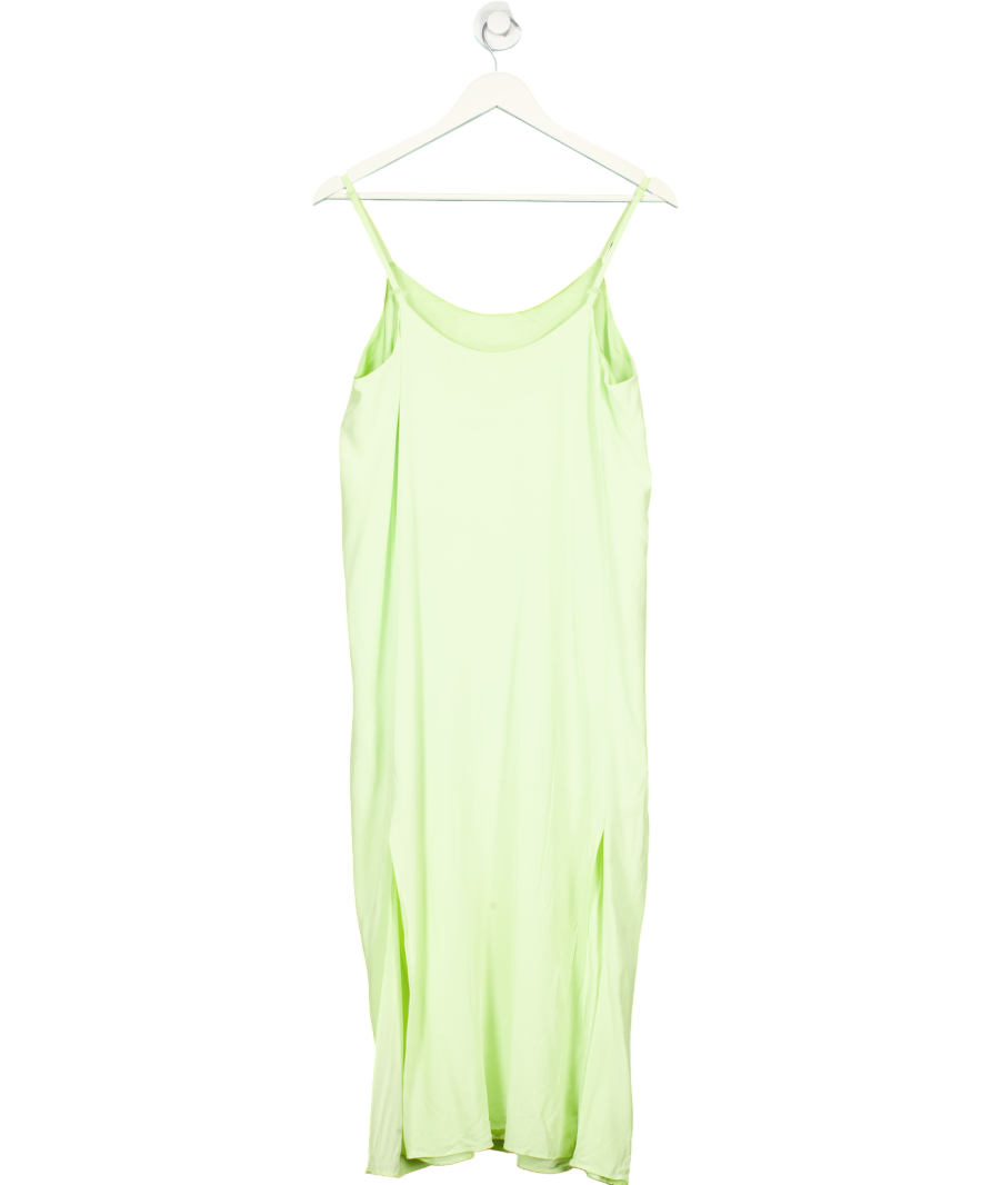 & Other Stories Green Paris Atelier Slip Midi Dress UK 10