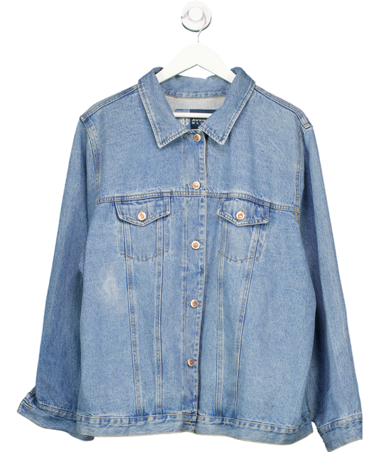 Avenue Blues Blue Vintage Denim Jacket 100% Cotton With Elephant Embellishment UK L