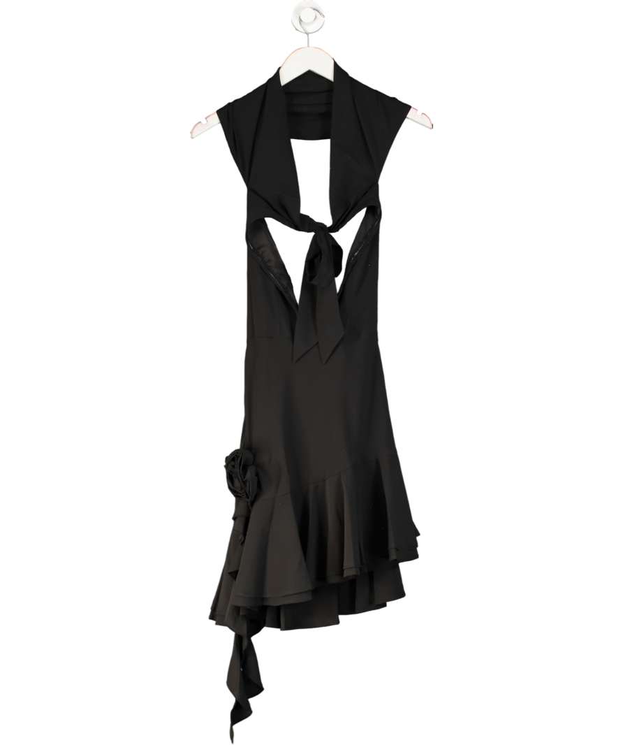 Babyboo Black Tash Mini Dress UK S