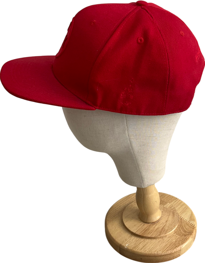 London Village Kids Red Embroidered Baseball Cap One Size