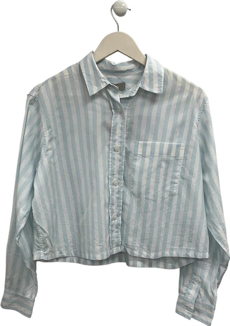 EVERLANE Blue Cotton Striped Shirt UK S