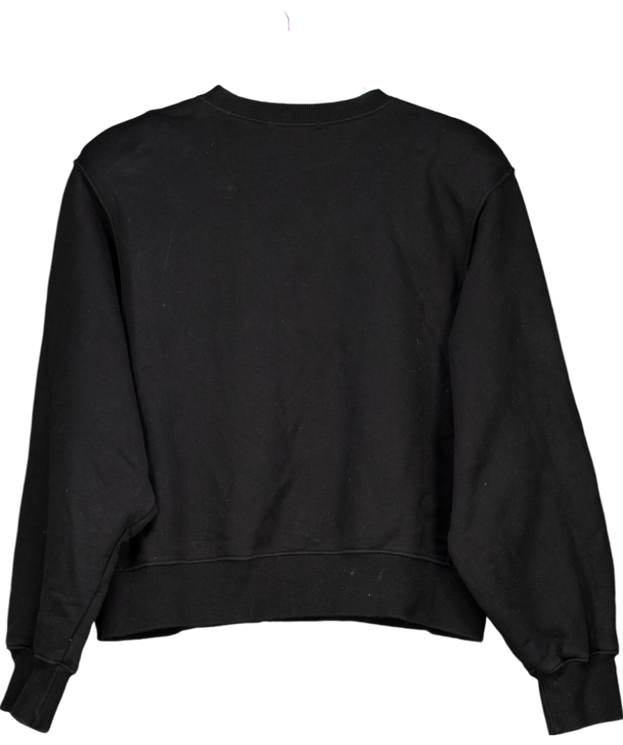 FRANKIE SHOP Black Crew Neck Heavy Weight Sweatshirt UK L