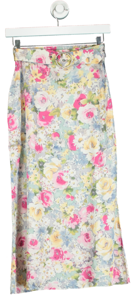 Art Dealer Multicolour Floral Midi Skirt XS