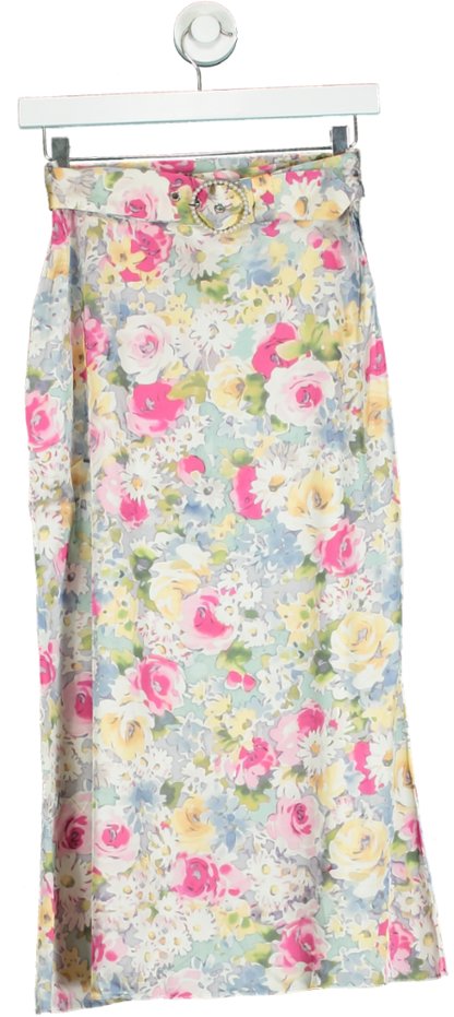 Art Dealer Multicolour Floral Midi Skirt XS