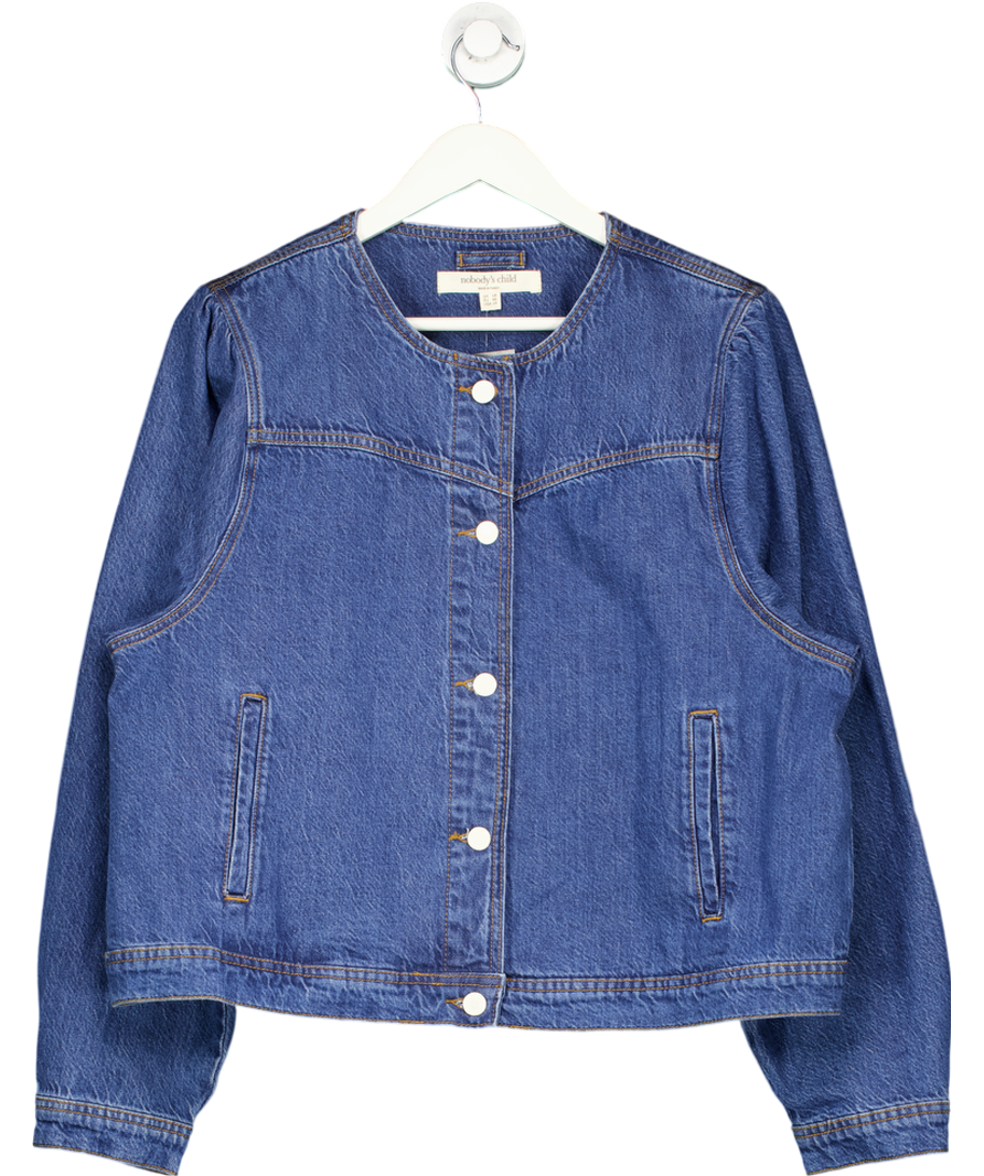 Nobody's Child Blue Boxy Denim Jacket UK 18