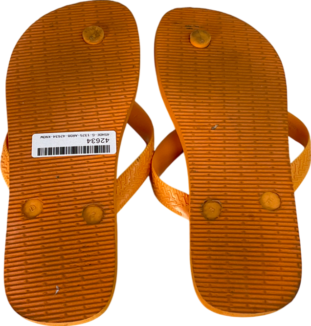 Havaianas Orange Pop Yellow Flip Flop UK 4 EU 37 👠