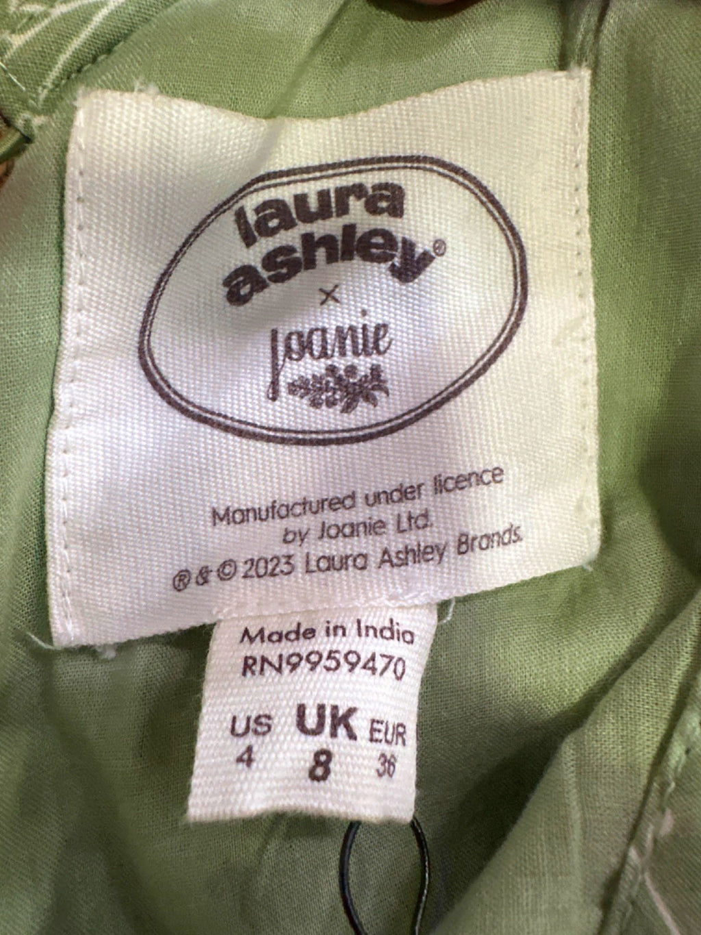 Laura Ashley Reseda Green Avalon Dress UK 8