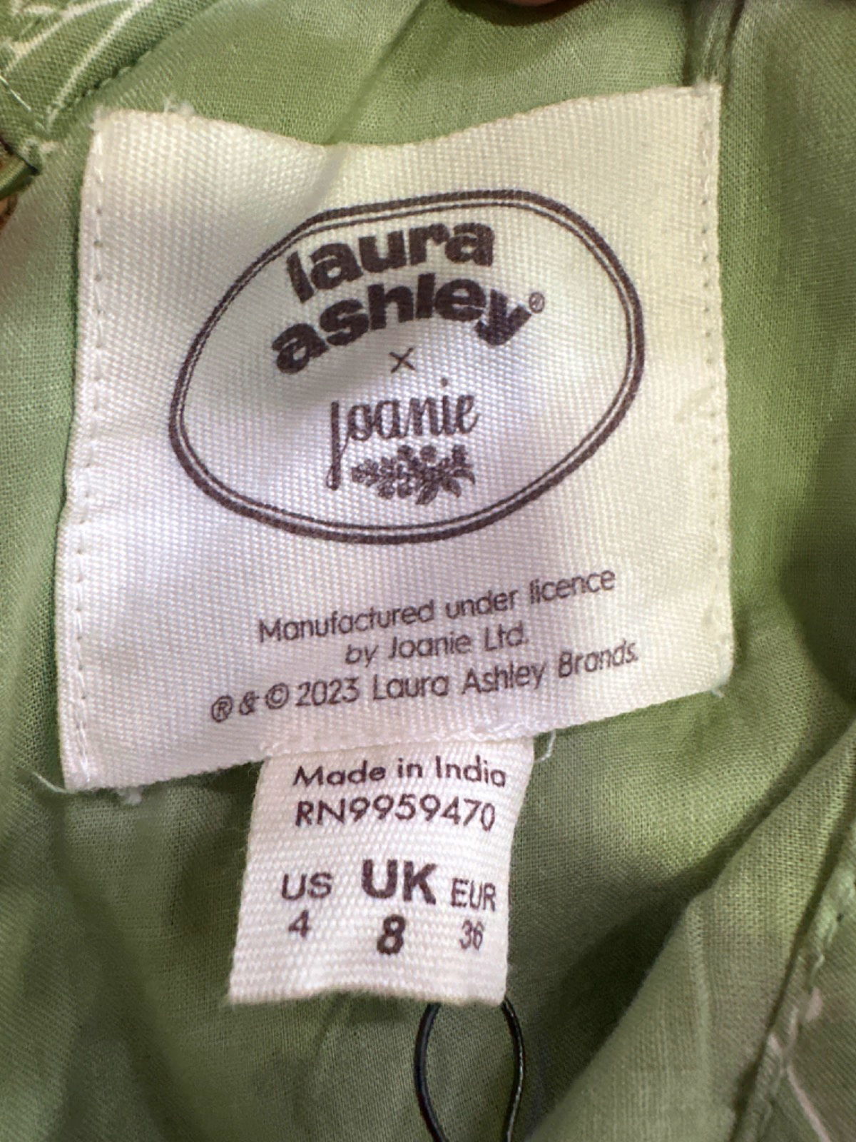 Laura Ashley Reseda Green Avalon Dress UK 8
