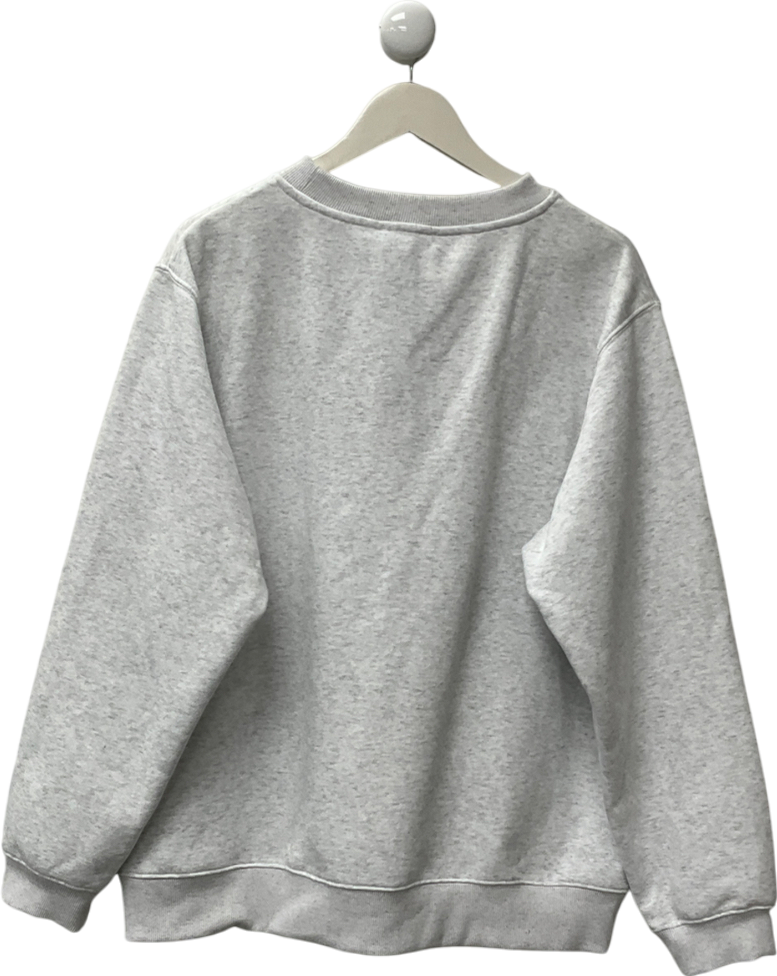 White Fox Grey Oversized 2013 Active Crew Neck UK L/XL