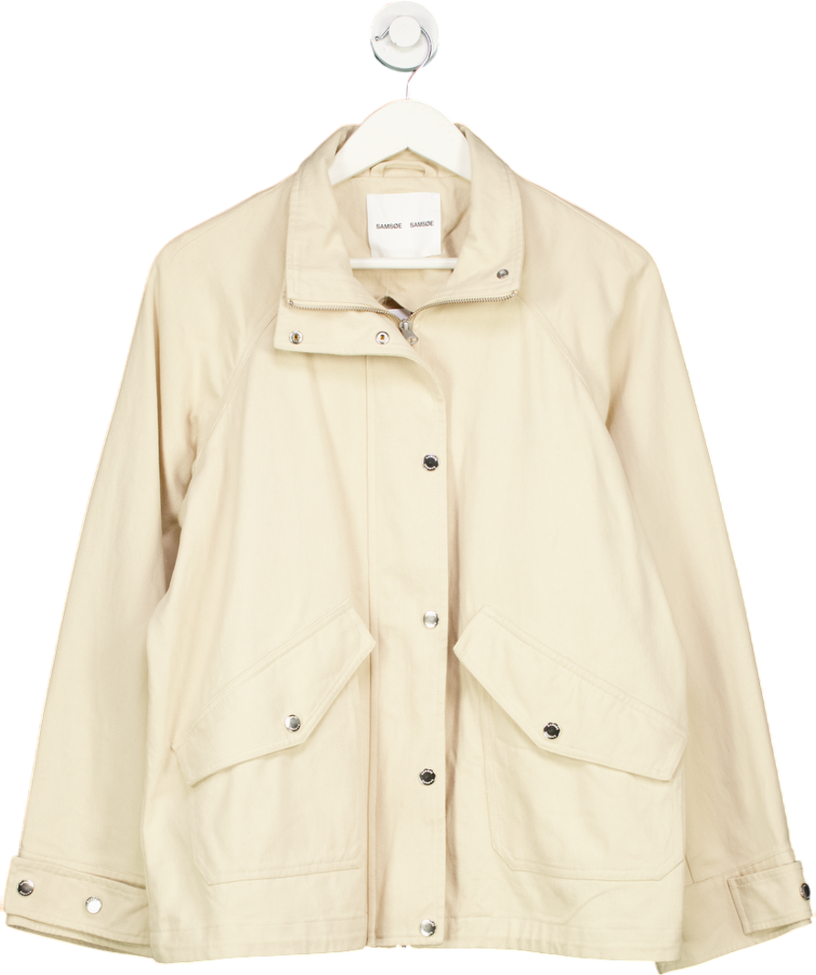 Samsøe Samsøe Beige Cotton Sadaji Jacket UK M