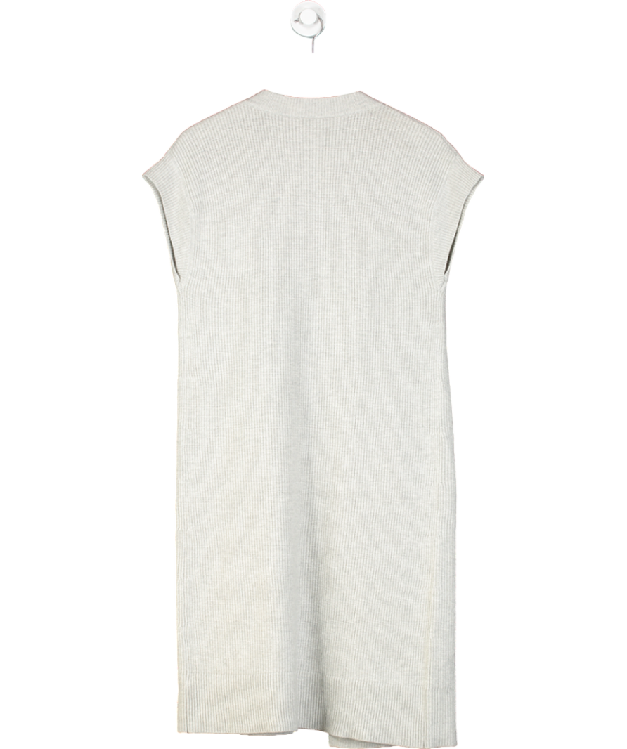 Mint Velvet Grey Longline Sleeveless Cardigan UK S