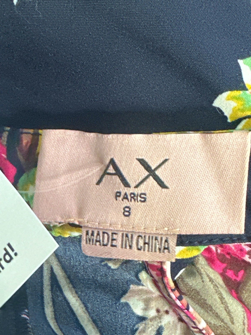 AX Paris Navy Floral Maxi Dress UK 8