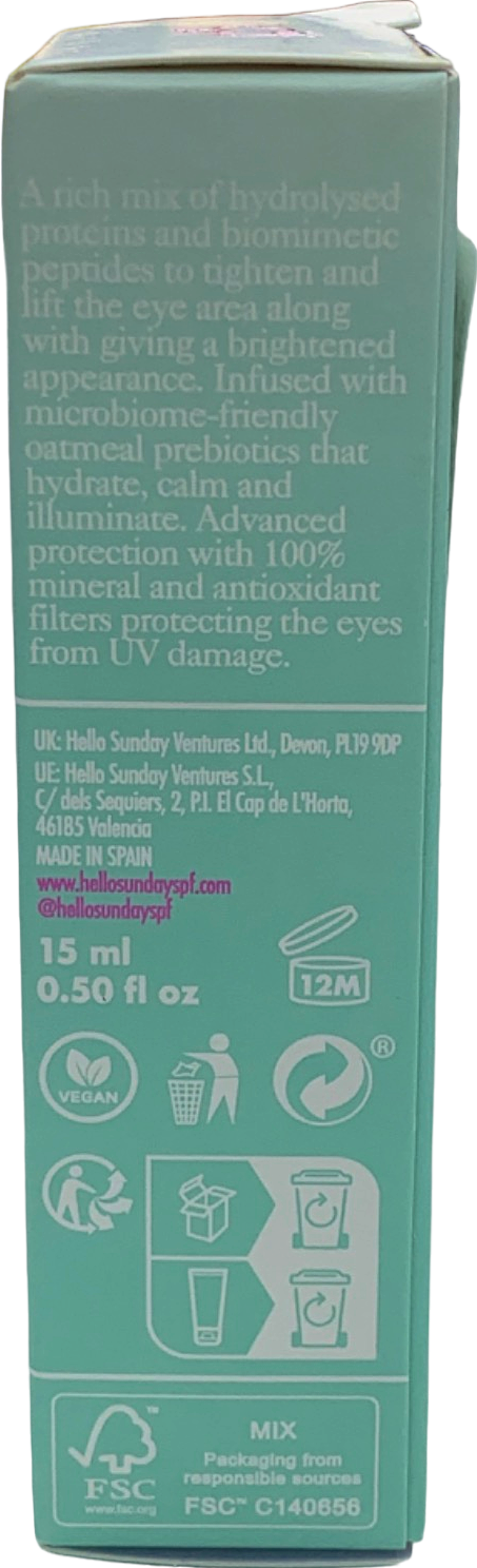 Hello Sunday SPF 50 Mineral Eye Cream 15ml