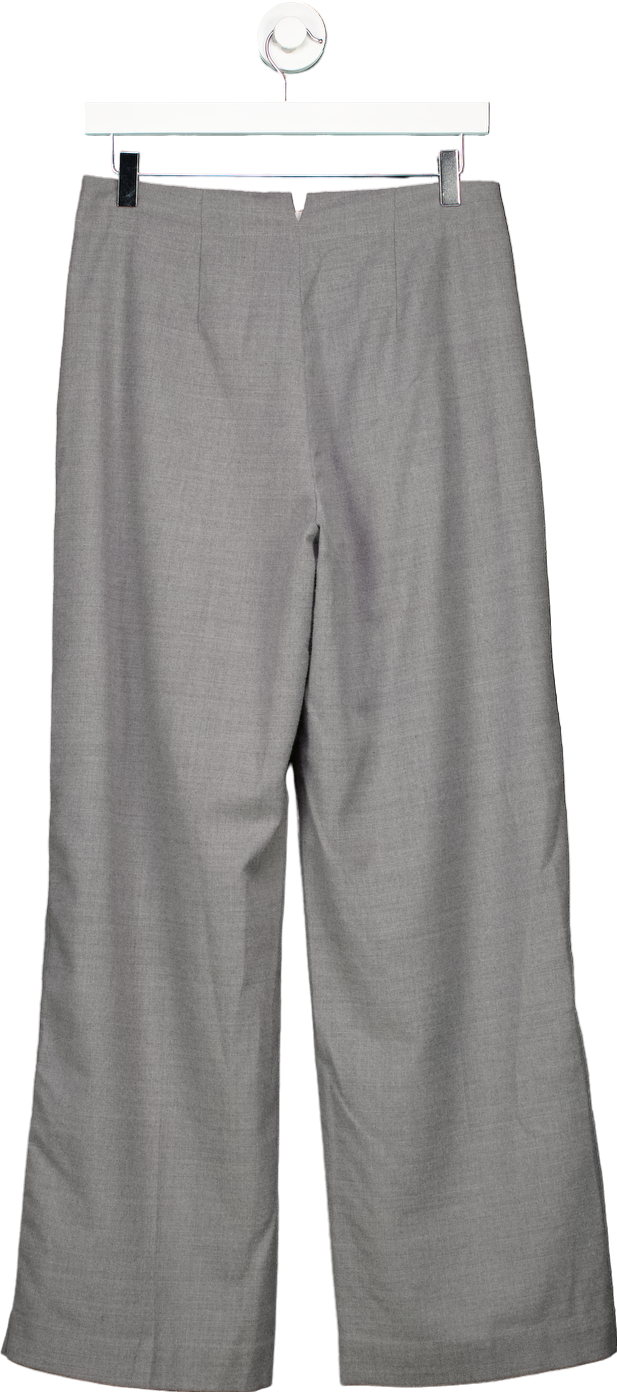 Arket Grey Wool Blend Trousers UK 12