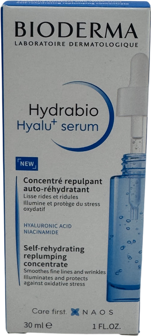 Bioderma Hydrabio Hyalu+ Plumping Hydrating Serum With Hyaluronic Acid For Dehydrated Skin 30ml