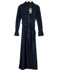 Holland Cooper Annabel Lace Dress Ink Navy Blue UK 8