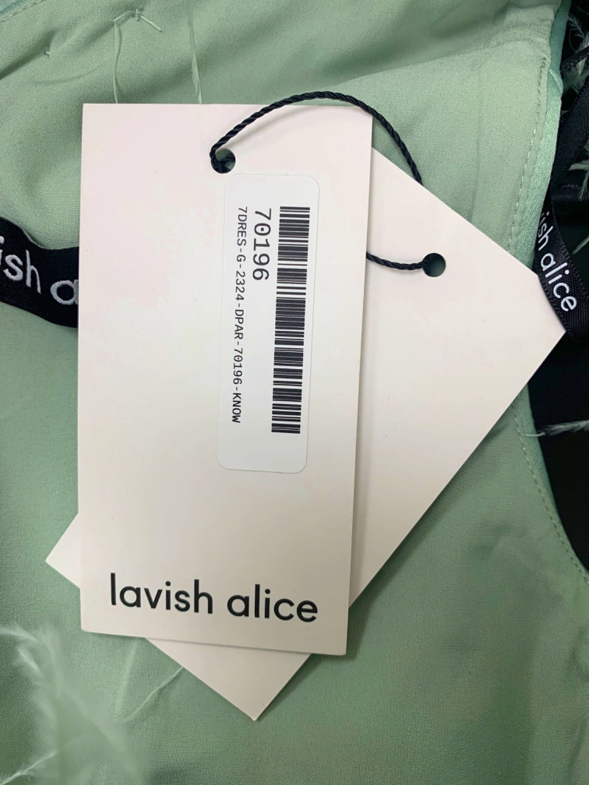 Lavish Alice Sage Feather One Shoulder Bonded Satin Midi Dress UK 6