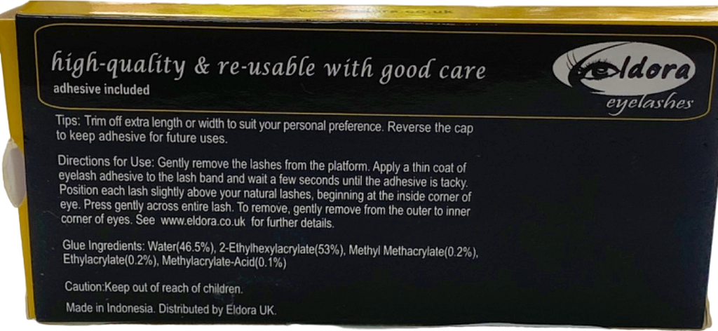 Eldora High-Quality Reusable Eyelashes H179