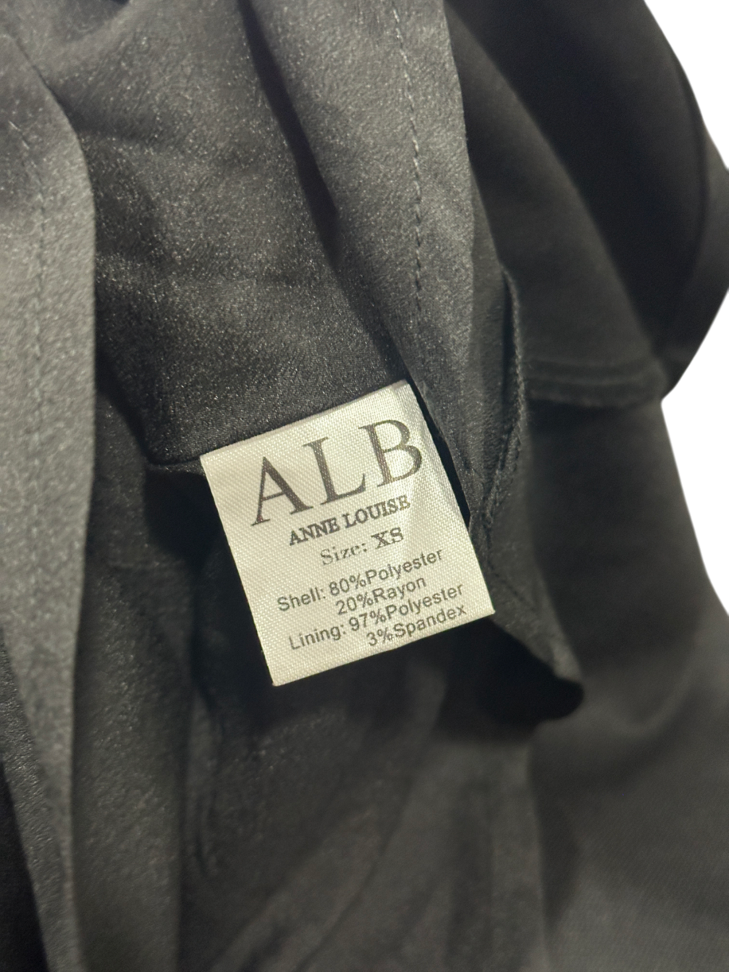 ALB Anne Louise Black Pleated Mini Skirt UK XS