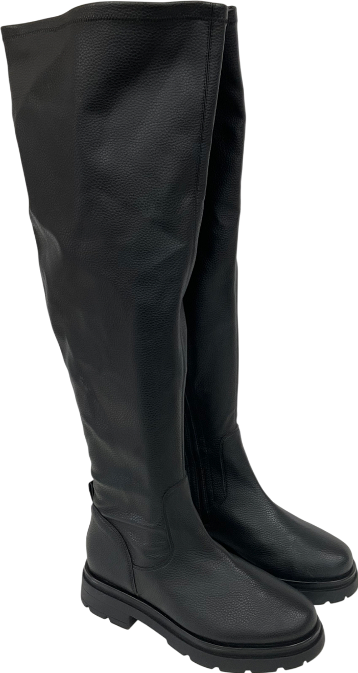 SimplyBe Black Curve Wide Fit Gretel Stretch Over The Knee UK 9 EU 42 👠