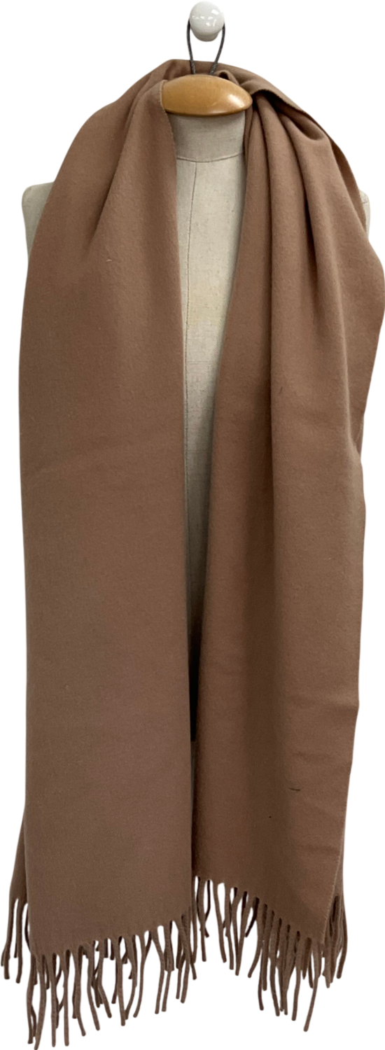 Acne Studios Brown Fringe Wool Scarf – Narrow One Size