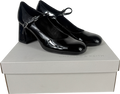 Charles & Keith Black Patent Block-heel Mary Jane Pumps UK 5 EU 38