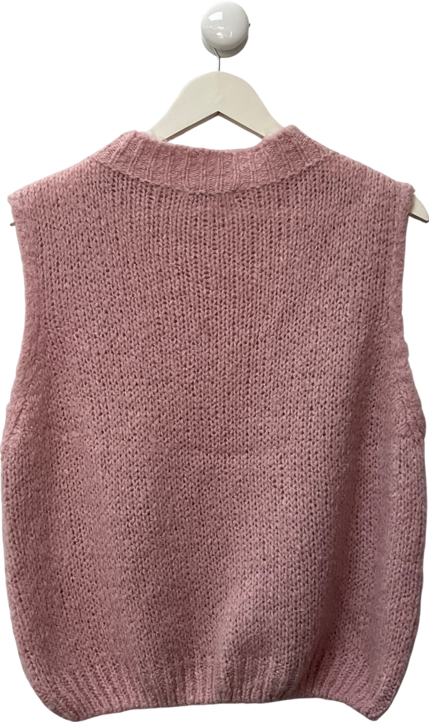 Glossy paris Light Pink Knitted Vest UK M
