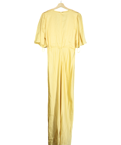 Abercrombie & Fitch Yellow O-ring Maxi Dress UK L