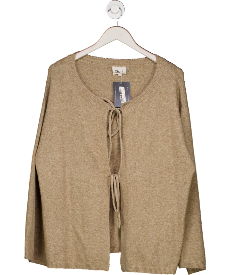 Charli Beige Erin Reversible Sweater UK S/M