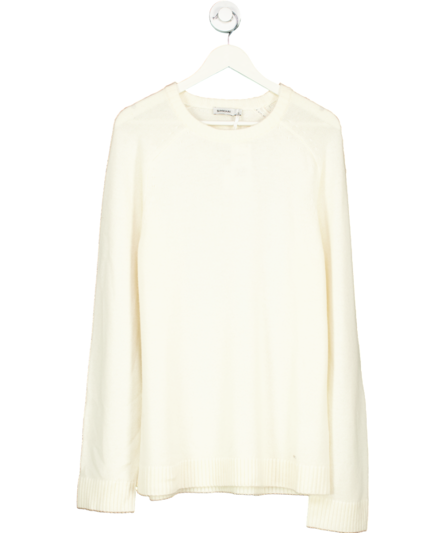 Jonathan Simkhai Cream Super Soft Wool And Cashmere Sweater UK L