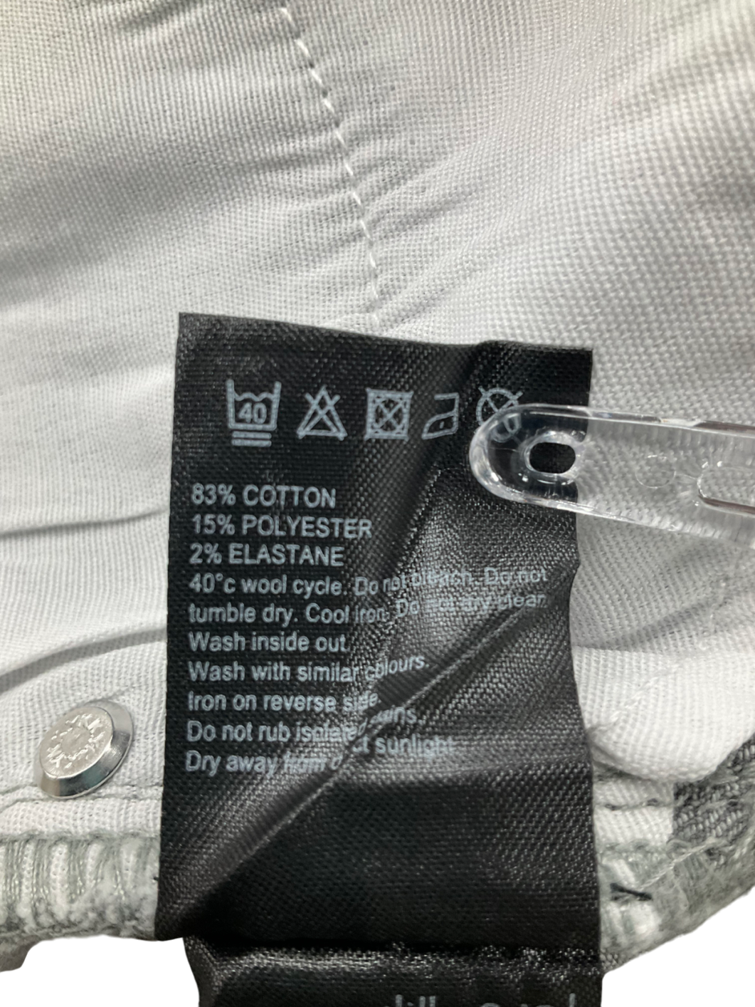 Mintie by Mint Velvet Grey Let Down Hem Skinny Jeans 11 Years