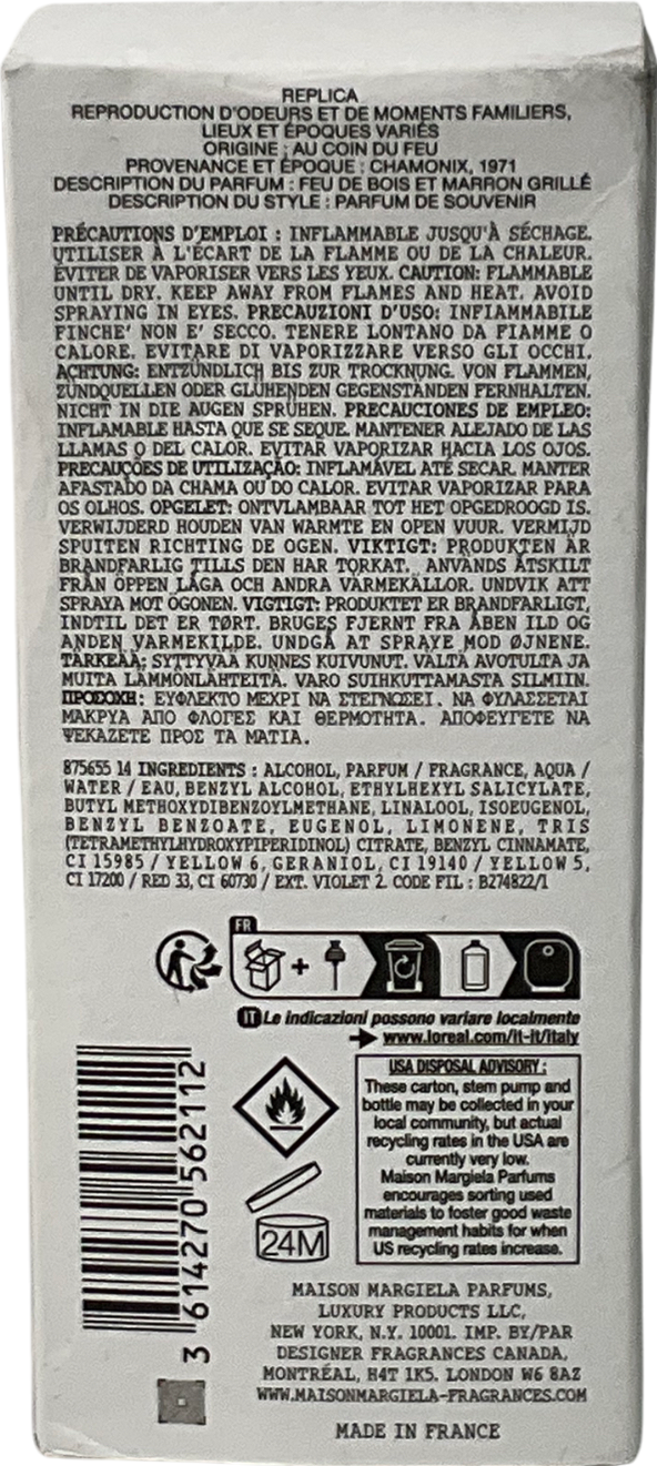 Maison Margiela Replica By The Fireplace Eau De Toilette 100ml