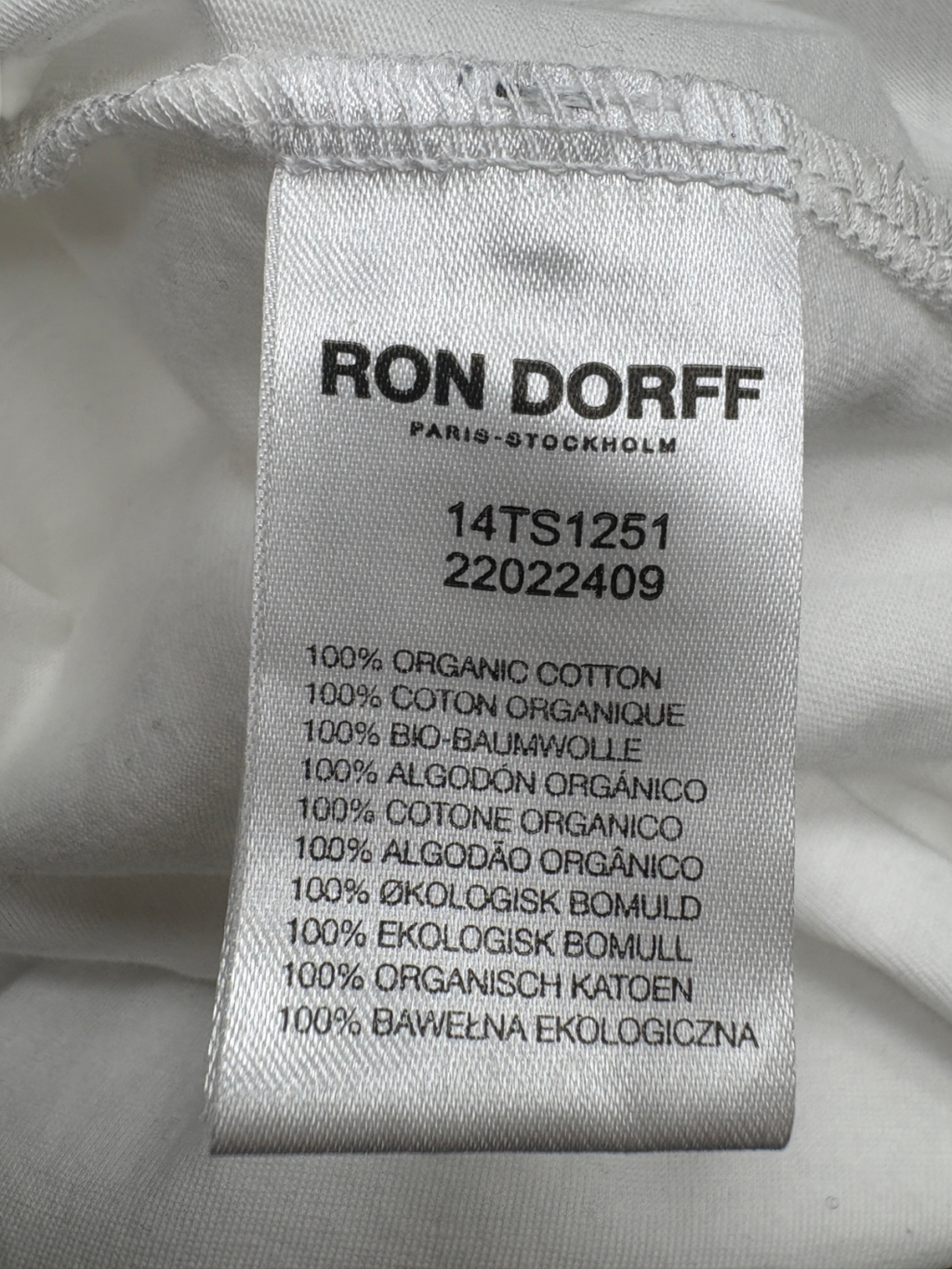 Ron Dorff White Cotton Kick Ass Sleeveless T-shirt UK S