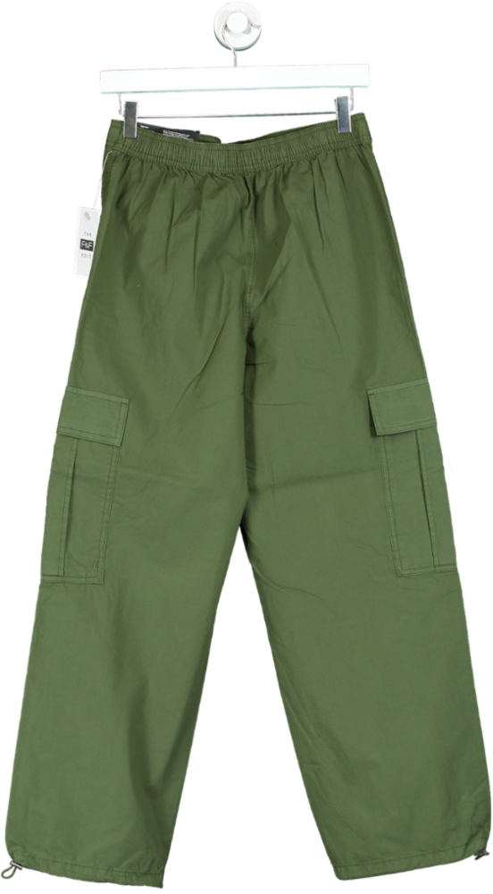 F&F Green Parachute High Rise Cargo Trousers UK 10
