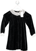 Tartine et Chocolat Black Velvet Trapeze Dress 6 Years