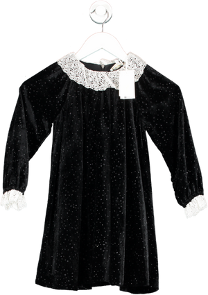 Tartine et Chocolat Black Velvet Trapeze Dress 6 Years