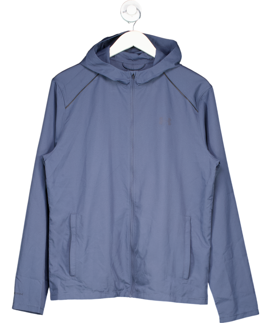 Under Armour Blue Storm Run Hooded Jacket UK M
