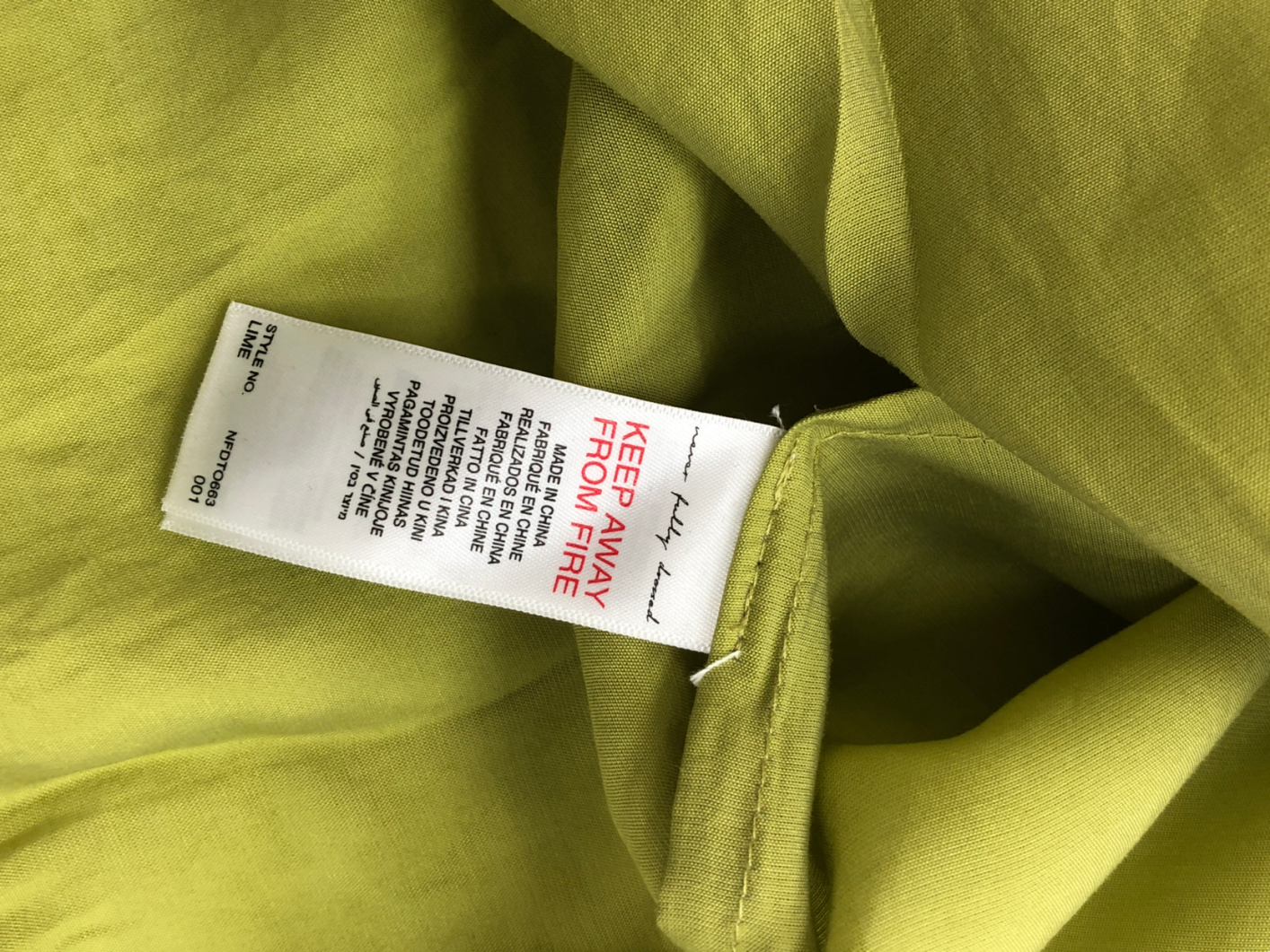 Never Fully Dressed Green Lime Miley Shirt UK 14