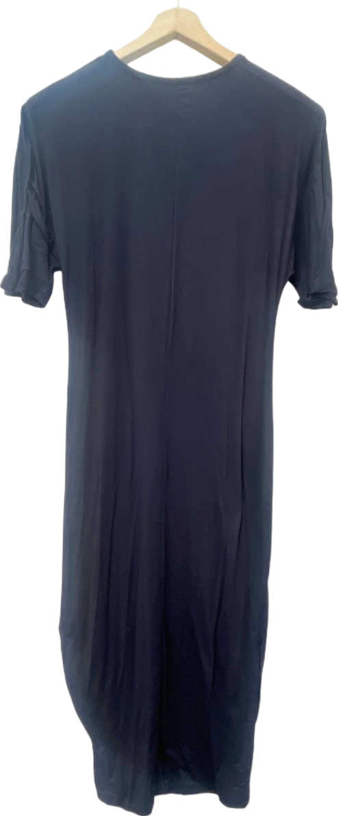 South Black Short Sleeve Midi Dress UK 10