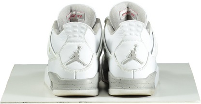 Jordan White Air Jordan 4 Retro Trainers UK 7