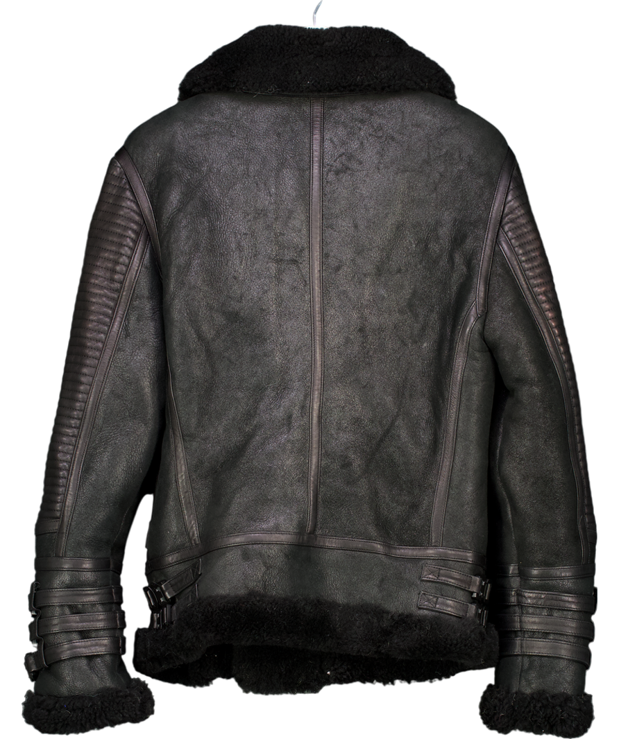 Boda Skins Black Lamb Skin Leather Jacket UK S