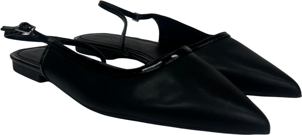 ASOS Black Lane Slingbackk Ballet Flats UK 9 EU 42 👠