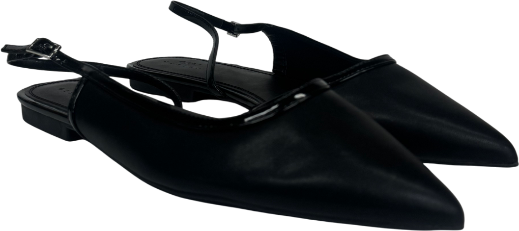 ASOS Black Lane Slingbackk Ballet Flats UK 9 EU 42 👠