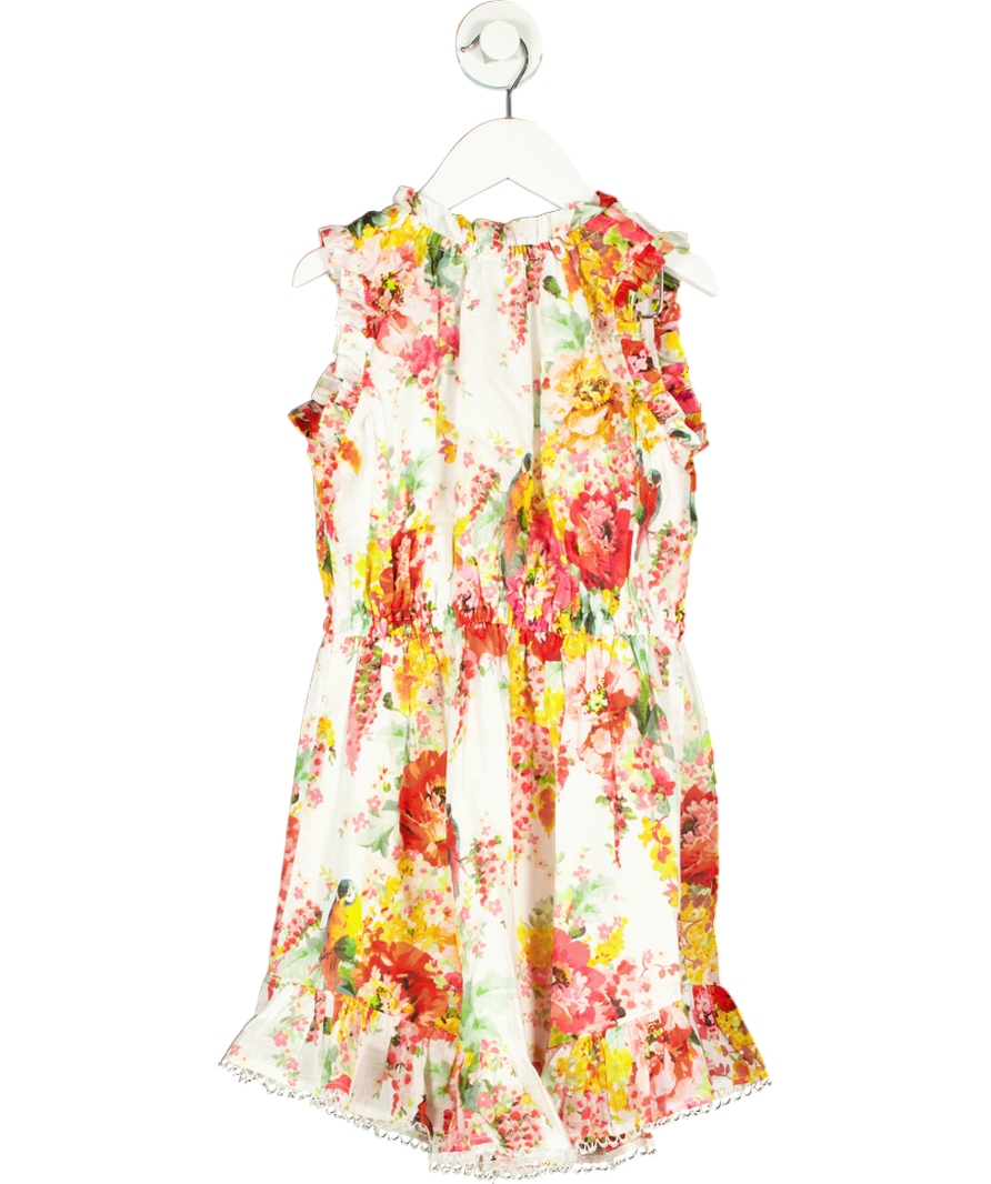 Zimmermann White Floral Tie Waist Dress 6 Years