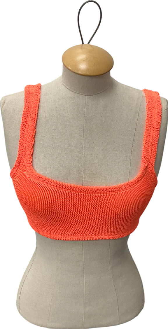 Hunza G Orange Xandra Bikini Top One Size