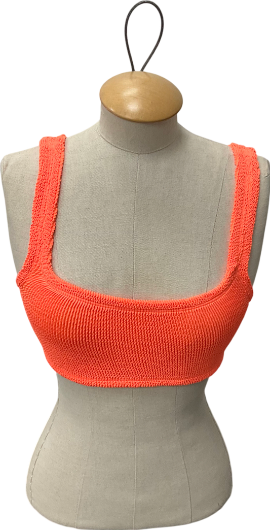 Hunza G Orange Xandra Bikini Top One Size